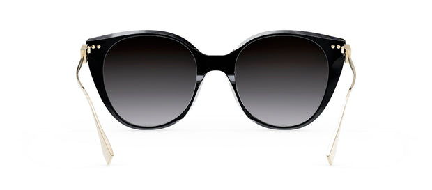 Fendi BAGUETTE FE 40047I 01D Cat Eye Polarized Sunglasses