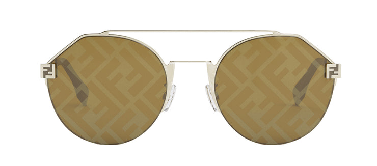 Fendi - Eyeline - Black Rounded Sunglasses - Sunglasses - Fendi