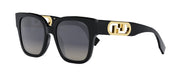 Fendi O'LOCK FE 40063I 01D Oversized Square Polarized Sunglasses
