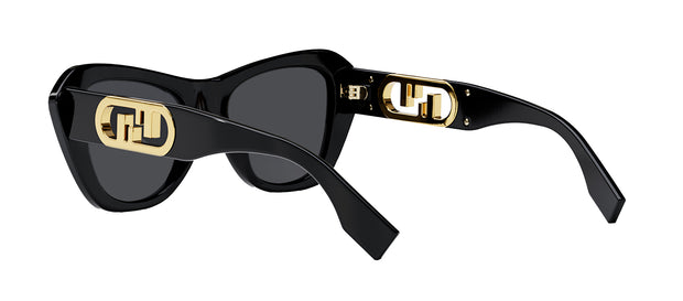 Fendi O'LOCK FE 40064I 01A Cat Eye Sunglasses