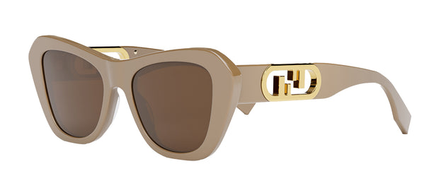 Fendi O'LOCK FE 40064I 57E Cat Eye Sunglasses