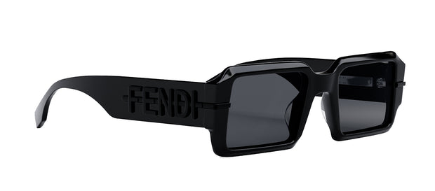 Fendi FENDIGRAPHY FE 40073U 01A Rectangle Sunglasses
