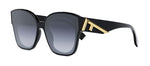 Fendi FIRST FE 40098I 01W Square Sunglasses