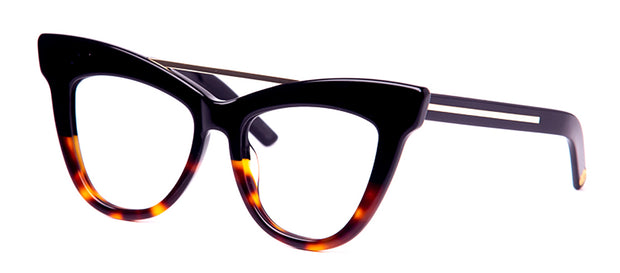 FUBU Frames Empire Black and Tortoise Cat Eye Blue Light Eyeglasses