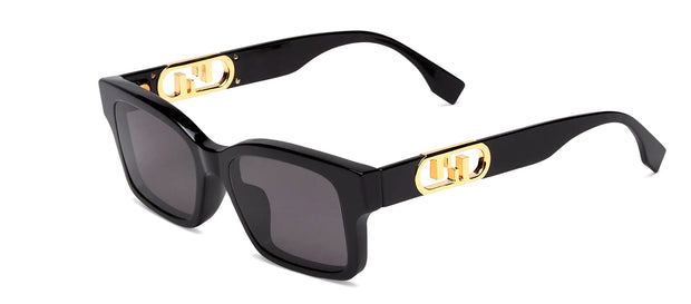 Fendi O'LOCK FE 40050I 01V Square Sunglasses