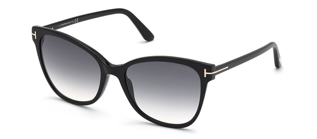 Tom Ford Ani FT0844 W 01B Cat Eye Sunglasses
