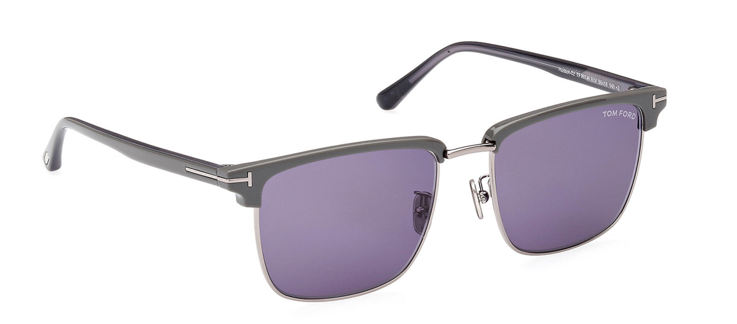 Tom Ford HUDSON FT0997H 51V Clubmaster Sunglasses
