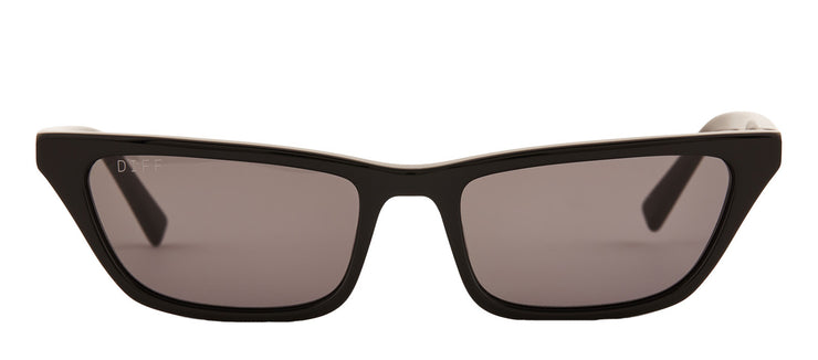 DIFF FUTURISTIC LOVER BLACK Cat Eye Sunglasses