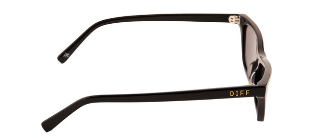 DIFF FUTURISTIC LOVER BLACK Cat Eye Sunglasses
