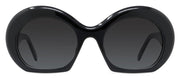 Loewe NEW BRANDING SIGNATURE  LW40077I 01B Oversized Round Sunglasses
