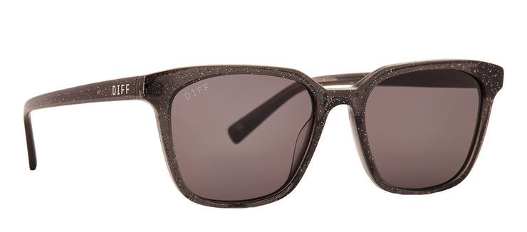 DIFF SPRUCE BLACK Square Sunglasses