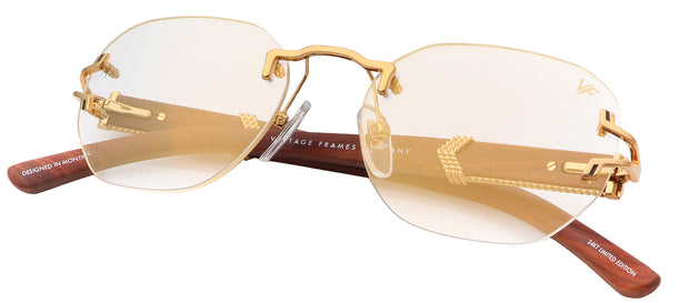 Vintage Frames Company VF V-DÉCOR XL WOODS 0004 Rectangle Sunglasses