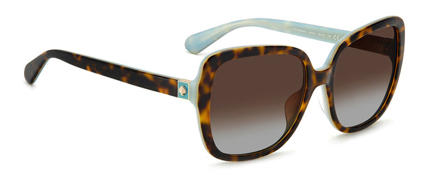 Kate Spade WILHEMINA/S LA 08XS Oversized Square Polarized Sunglasses